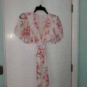 Floral wrap blouse by NY & CO